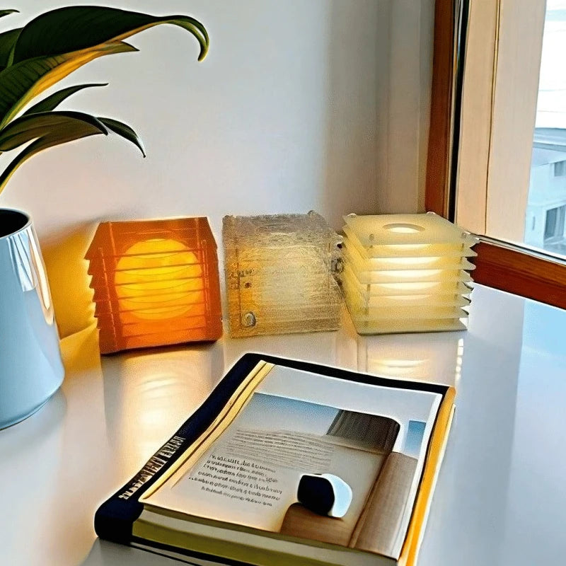 Nordic Ambient Desk & Bedroom Lamp – Artistic Atmosphere Light