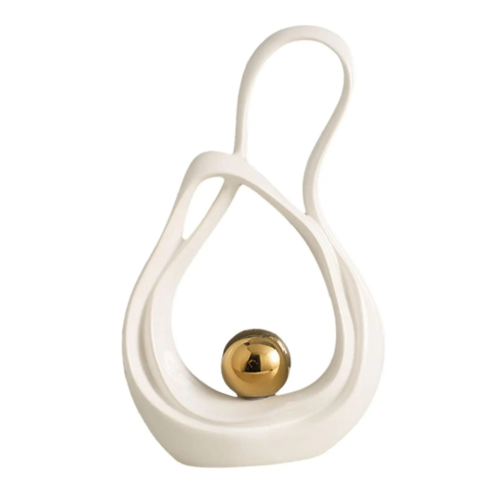 Abstract Art Ceramic Statue Home Decor Abstract Ceramic Figurine Home Accent Ornament for Dining Room Shelf Wedding Centerpiece