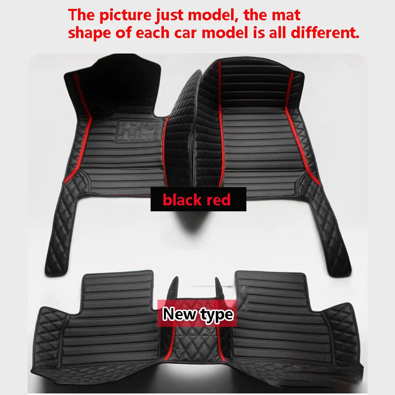 Custom Luxury Leather Car Floor Mats for Honda Civic 8th Gen 2006-2008 – Full Coverage