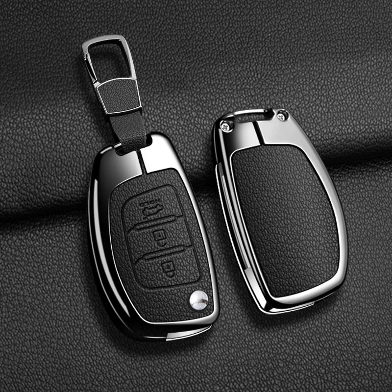 Car Accessories Key Case Cover Holder For Hyundai Creta I20 Tucson Elantra Santa fe 2016 2017 2018 Flip Key Protective