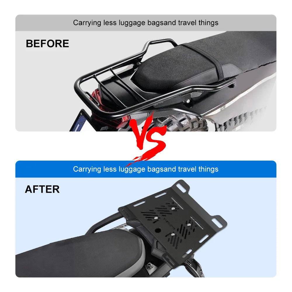 Motorcycle Accessories For LONCIN VOGE 200AC 200 AC 500DS 500R 500 DS 500 R 525DSX 650DSX Rear Enlargement Rack Luggage Rails