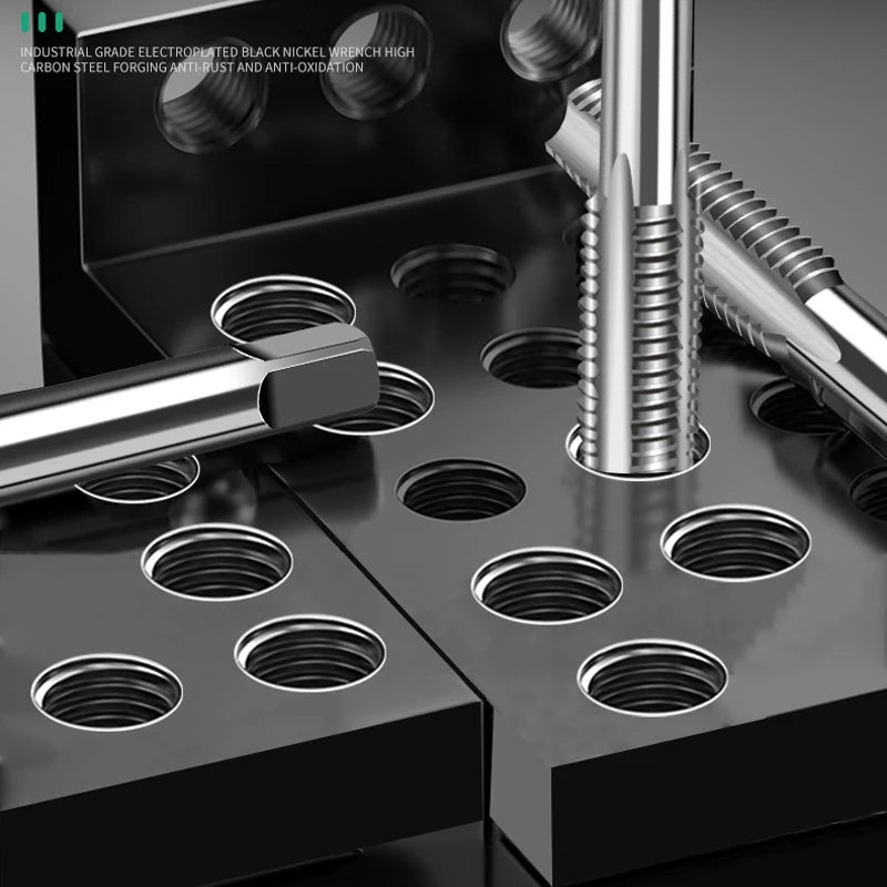 6/8-Piece Manual Tap Wrench Set – HSS Right-Hand Thread Tool