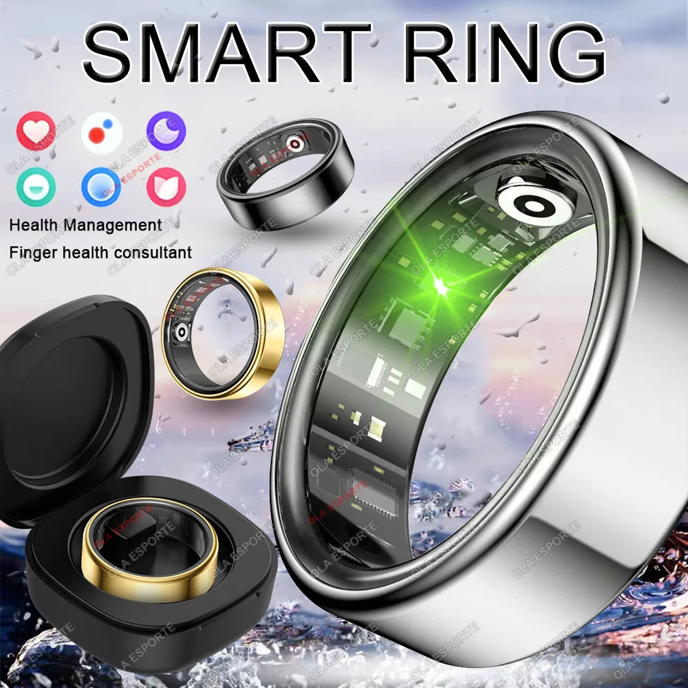 Smart Ring – Heart Rate, Blood Oxygen, Sleep & Calorie Tracker | IP68 Waterproof
