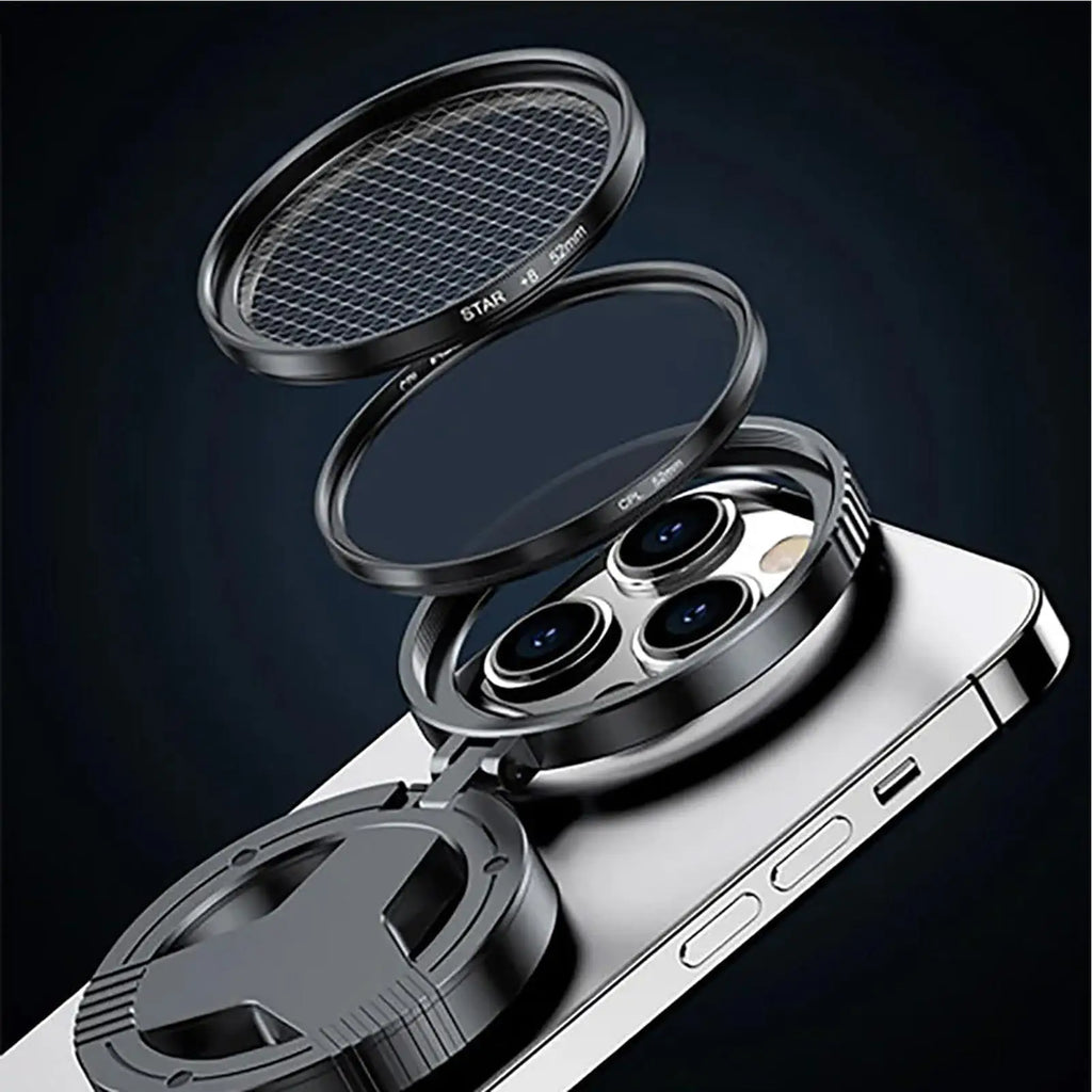 Phone Camera Filter Lens Magnetic 52mm Filter Lens Adapter Mount Rotatable Camera Accessory for Smartphone Landscape