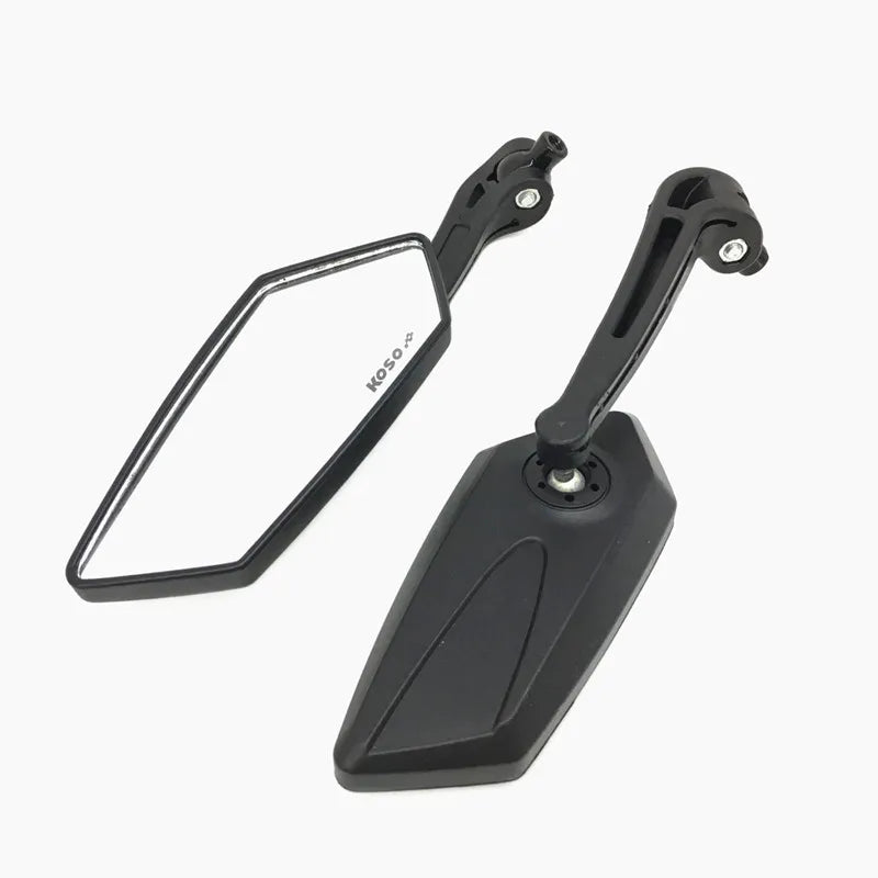 Motorcycle Universal 8mm 10mm KOSO Mirror Scooter E-Bike Cafe Racer Retro Rearview Mirrors Electrombile HD Vision Side Mirror