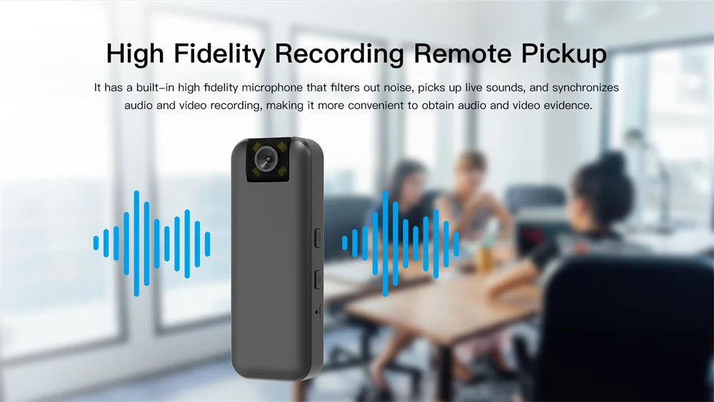 2025 4G Wireless Mini Camera 4K High Definition Phone Remote Video Recorder Worn Police Small Body Cam Night Vision DV Camcorder