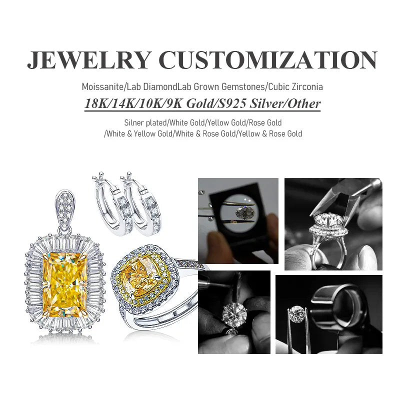 925 Silver Necklace With Real D Color Moissanite 1 Carat Round Shape best gift wedding jewelry