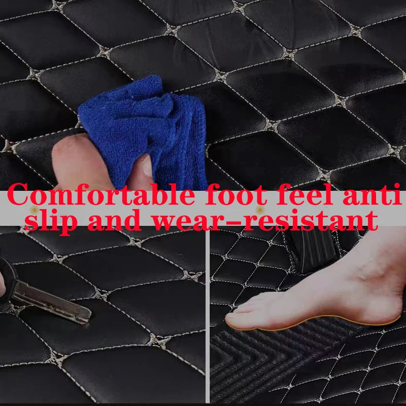 Luxury Leather Car Floor Mats for Hyundai Sonata DN8 MK8 2020-2022 – Full Set