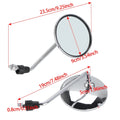 Motorcycle Mirrors Universal 8mm/10mm Round Motorcycle Rear View Side Mirrors Handle Bar for Mountain Bike Dirt Bike ATV