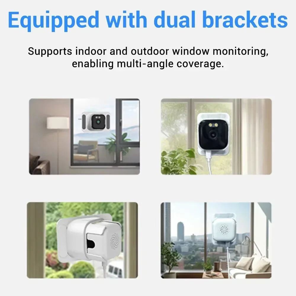 OKAM PRO 5MP Dual-Band WiFi Mini Window Camera, Two-Way Audio Night Vision