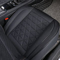 Universal Front Car Seat Covers - PU Leather Auto Seat Protectors with Cushion, Non-Slip Fit for Most Vehicles (Black/Beige/Red)