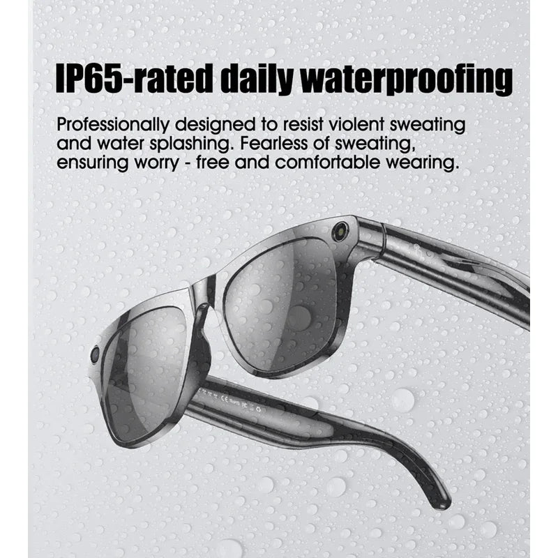 Vamax AYGL190 Smart Glasses – 1080P HD Camera, AI GPT, Bluetooth Call, Voice Assistant, UV400, Color-Changing Lens