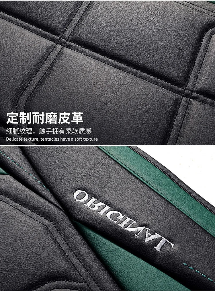 1pc Premium PU Leather Universal Fit Car Seat Cover All-Season Protector Mat with Soft Cushion Full Package Seat Cover