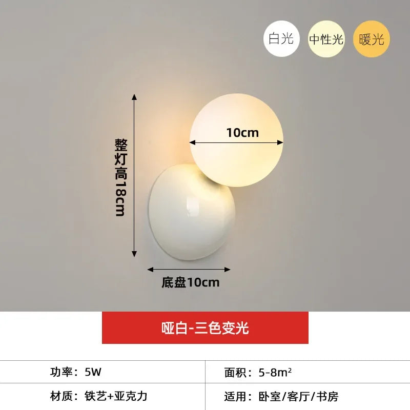 Macaron Pastel Bedroom Wall Decor – Bedside Aisle Background Decoration