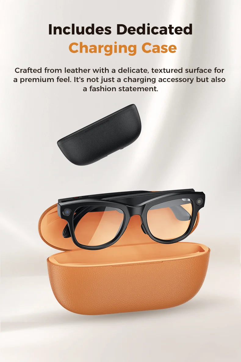 2026 Smart Glasses Women 3600mAh Power Bank 800W Camera 120+Languages Translation Recording Videos Music Player Call Glasses Men
