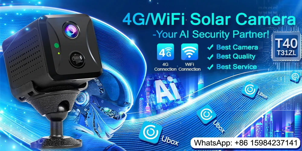 LS VISION 5MP Mini 4G WiFi Security Camera, PIR Motion Detection, 2-Pack