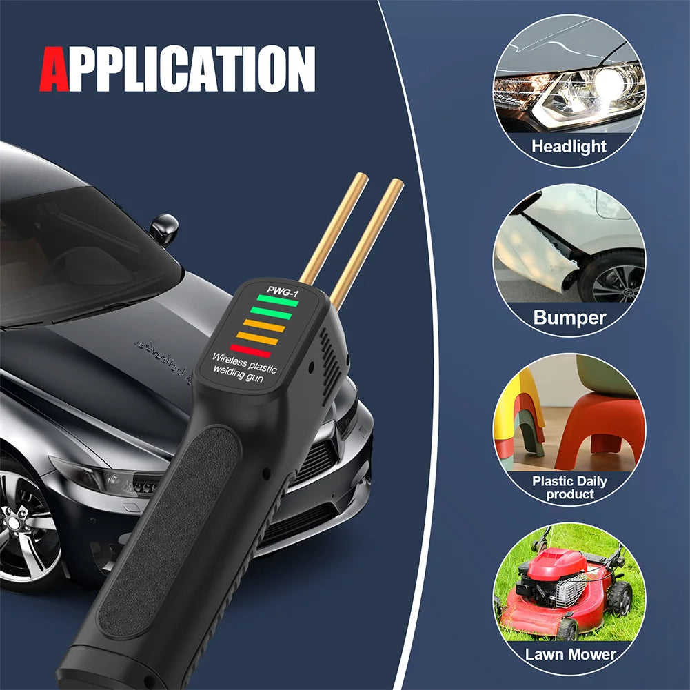 300W Plastic Welding Gun – 200 Staples Included, Car Bumper Repair