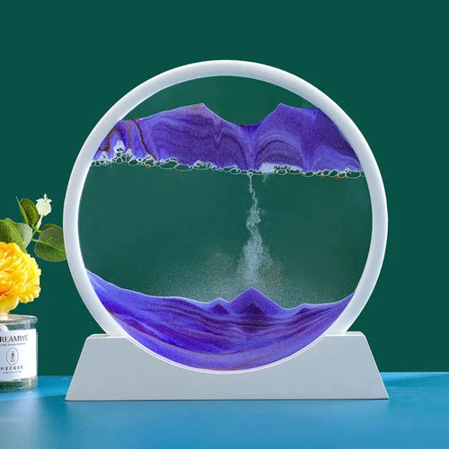 Deep Sea 3D Sand Art Frame – Liquid Motion Sensory Ornament | Home & Office Decor