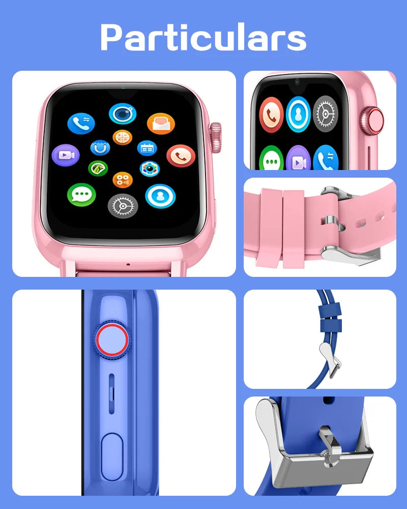 4G Kids Smart Watch – GPS, Video Call, SOS, Camera & Location Tracker