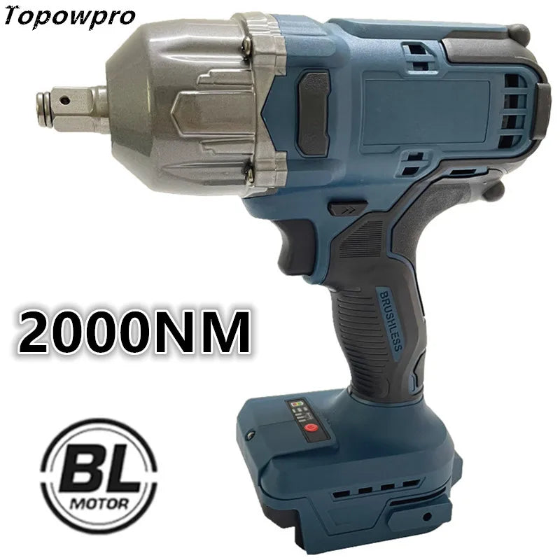 Bosch 18V Compatible Brushless Impact Wrench – 2000Nm, LED Lights