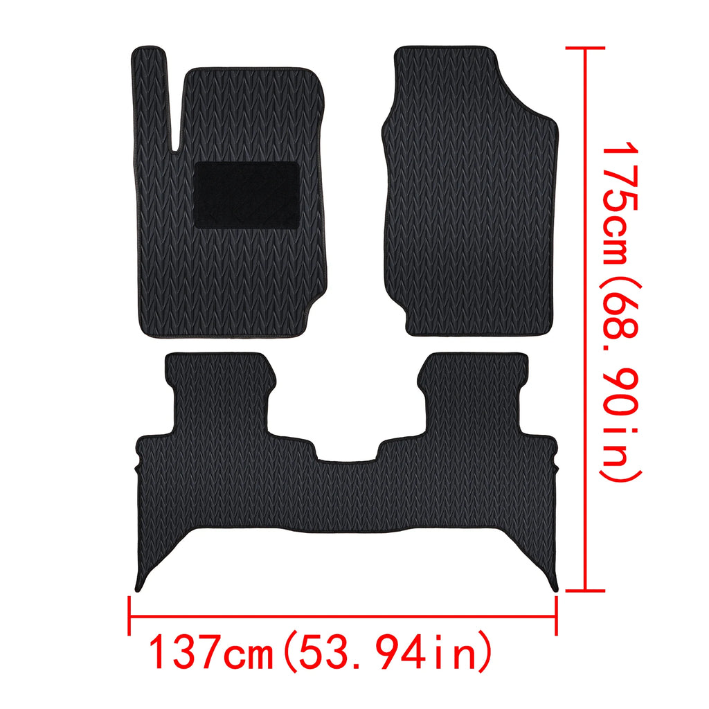 Custom Waterproof Car Floor Mats for Ford Ranger 2019-2022 – Non-Slip Front & Rear Cargo Liner