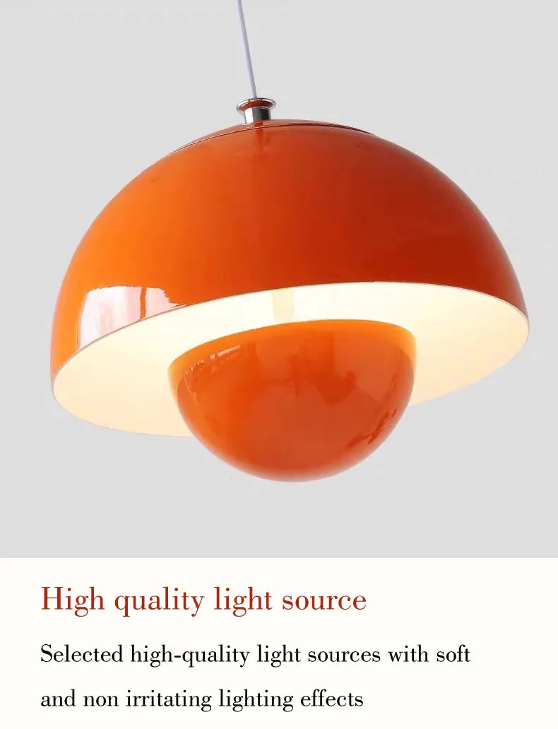 Nordic Semicircle Pendant Light – Modern LED Hanging Lamp for Living Room, Bedroom & Dining Room