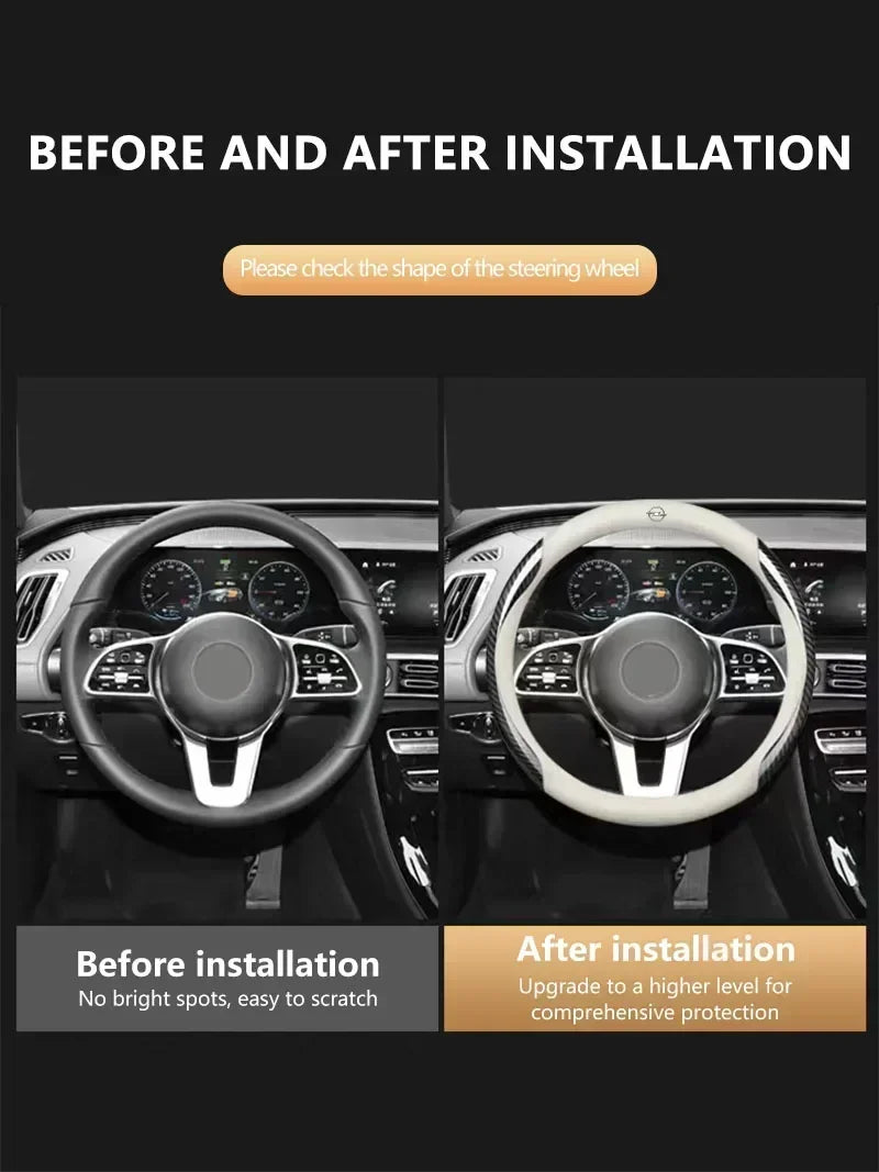 Anti-slip accessories for the interior of car steering wheel covers For Opel Insignia Astra Antara Meriva Zafira H G Corsa