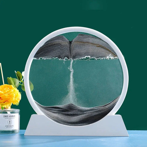 Deep Sea 3D Sand Art Frame – Liquid Motion Sensory Ornament | Home & Office Decor