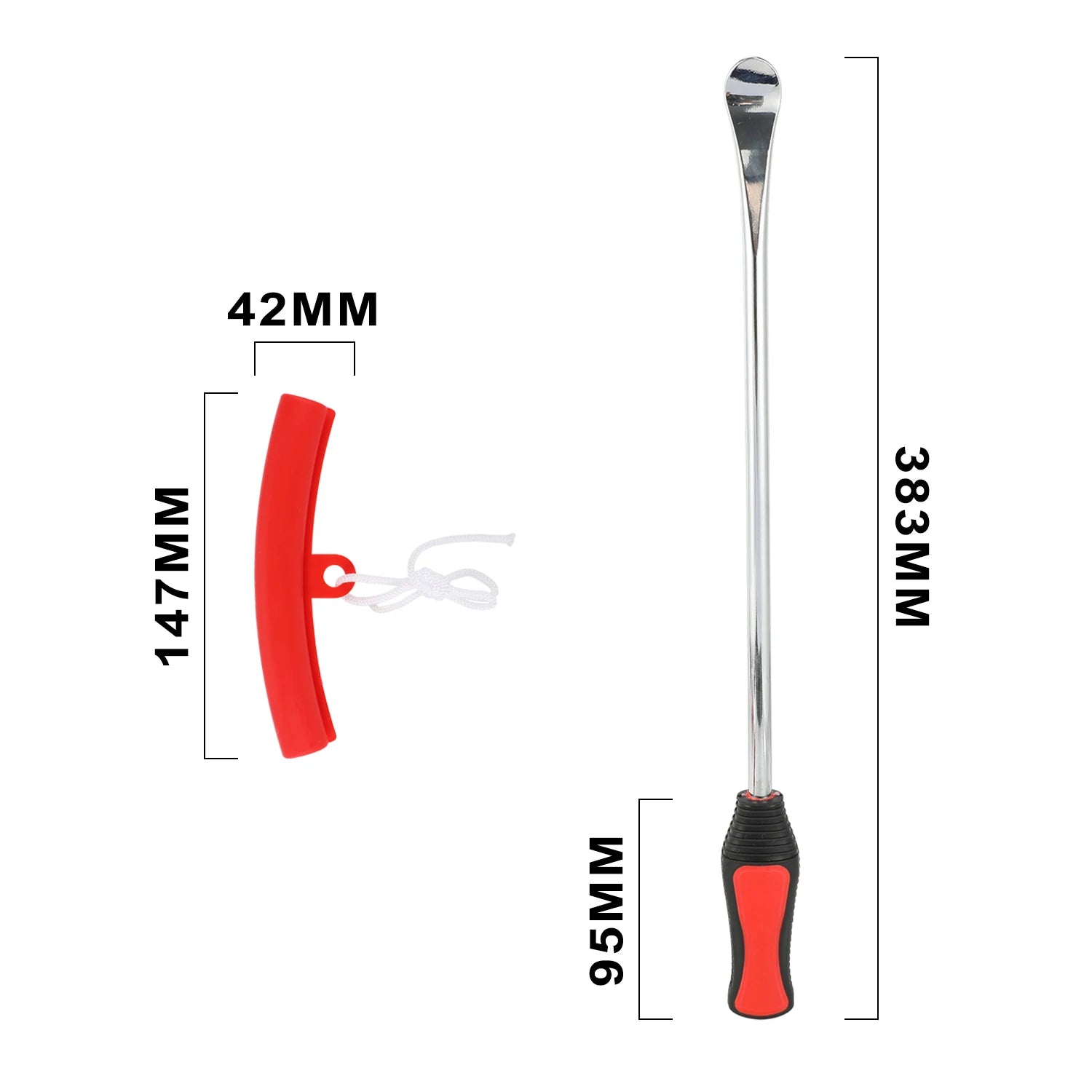 Motorcycle & Bicycle Tyre Changing Tool Set – Levers, Spoon, Protector, Valve Caps & Cores