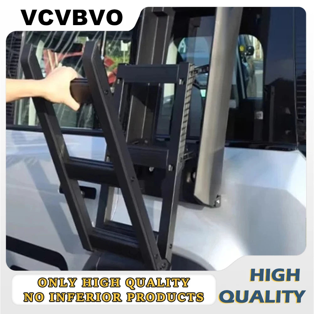 High-Quality Car Upgrading Accessories For Chery ICAR 03 And Other Models Aluminum Alloy Climbing Side Ladder Foldable