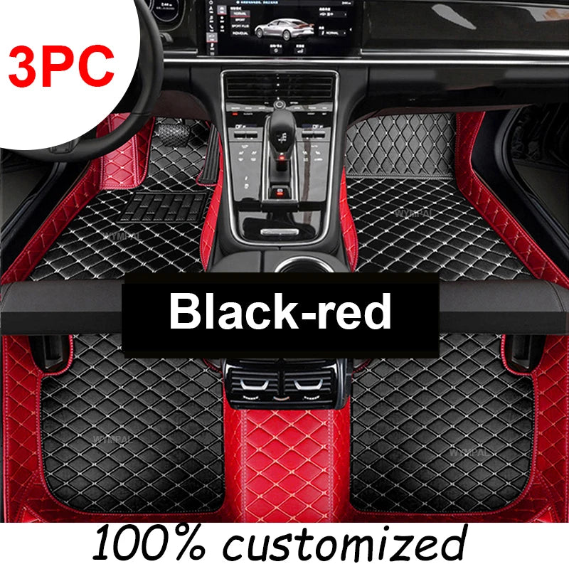 Custom Luxury Leather Car Floor Mats for Hyundai Grand i10 2020-2023 – Full Coverage