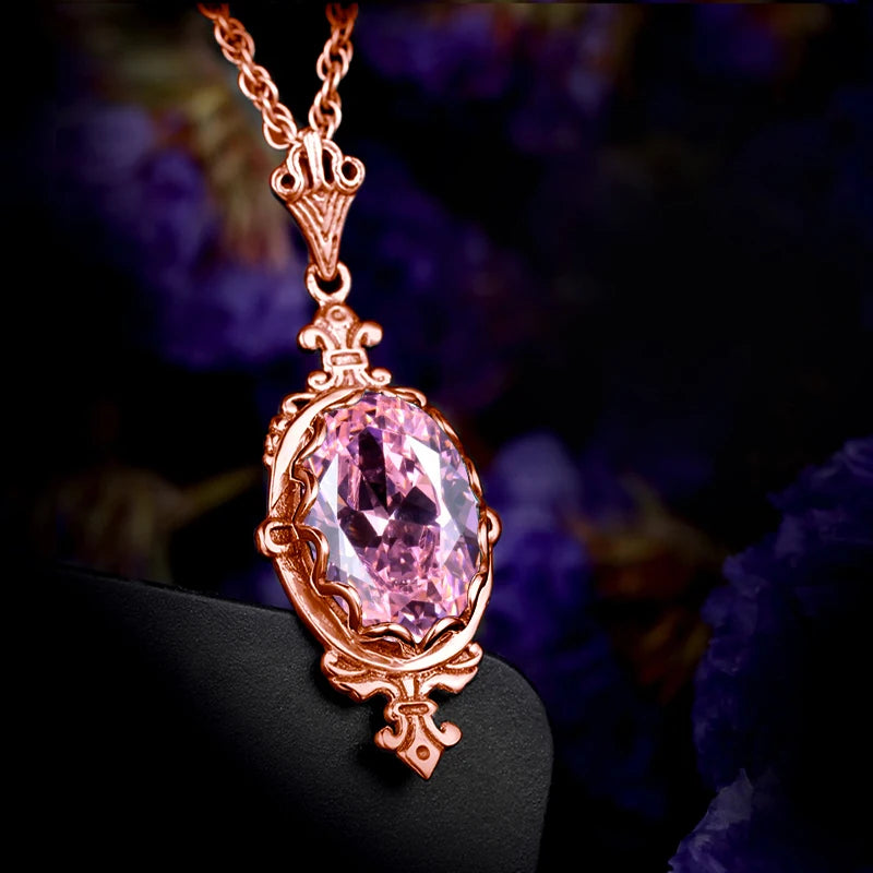 Hand Made Real 925 Sterling Silver Garnet Stone Necklace Pendant For Women Statement Vintage Fine Jewelry Mother Trendy Gifts