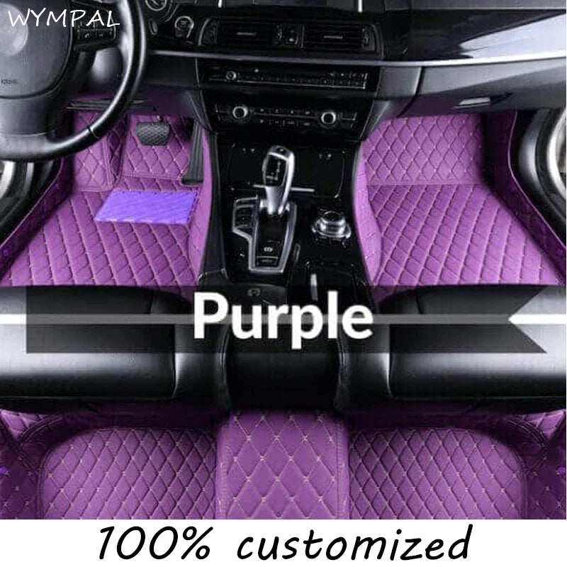 Custom Car Floor Mats for Hyundai Coupe 2004 2005 2006 – Luxury Surround Leather Carpet