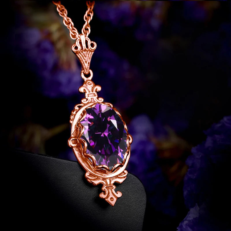 Hand Made Real 925 Sterling Silver Garnet Stone Necklace Pendant For Women Statement Vintage Fine Jewelry Mother Trendy Gifts