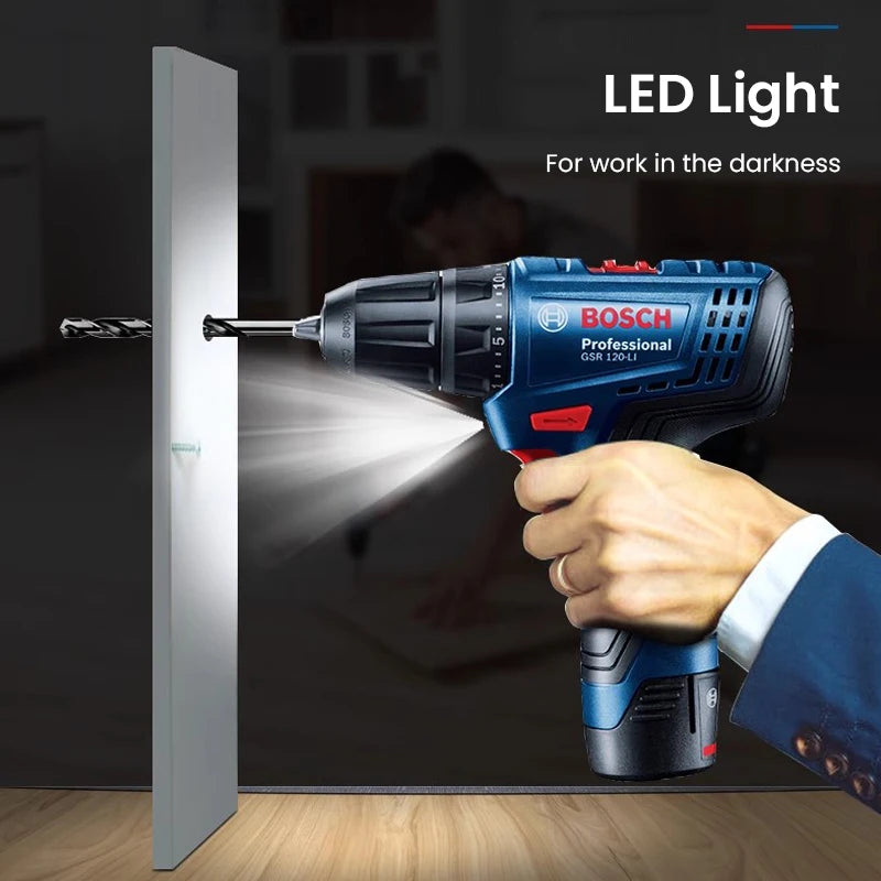 Bosch GSR120 Li 12V Cordless Screwdriver – 30Nm, 20-Level Torque