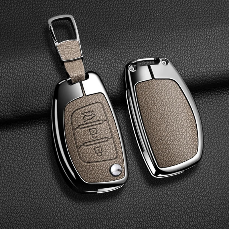Car Accessories Key Case Cover Holder For Hyundai Creta I20 Tucson Elantra Santa fe 2016 2017 2018 Flip Key Protective