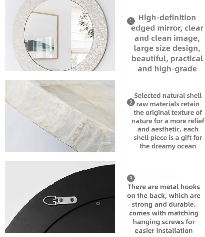 Luxury Wall Hanging Decorative Mirror – Living Room Bedroom Bathroom