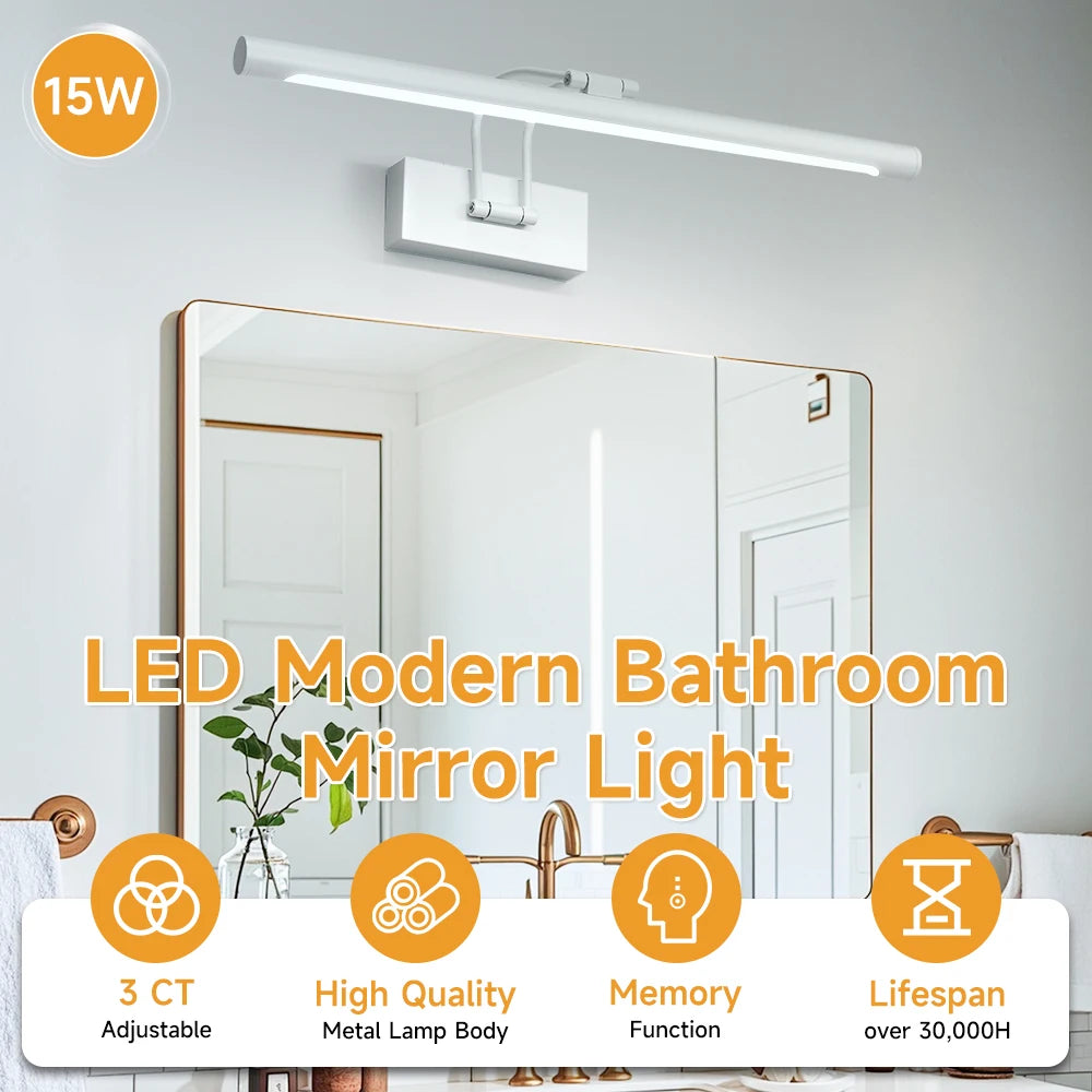 Wall Lamp Bathroom Mirror Light Led Waterproof For Make-up Modern Home Decoration Indoor Vanity Mirror Lamp Wash Basin Lighting
