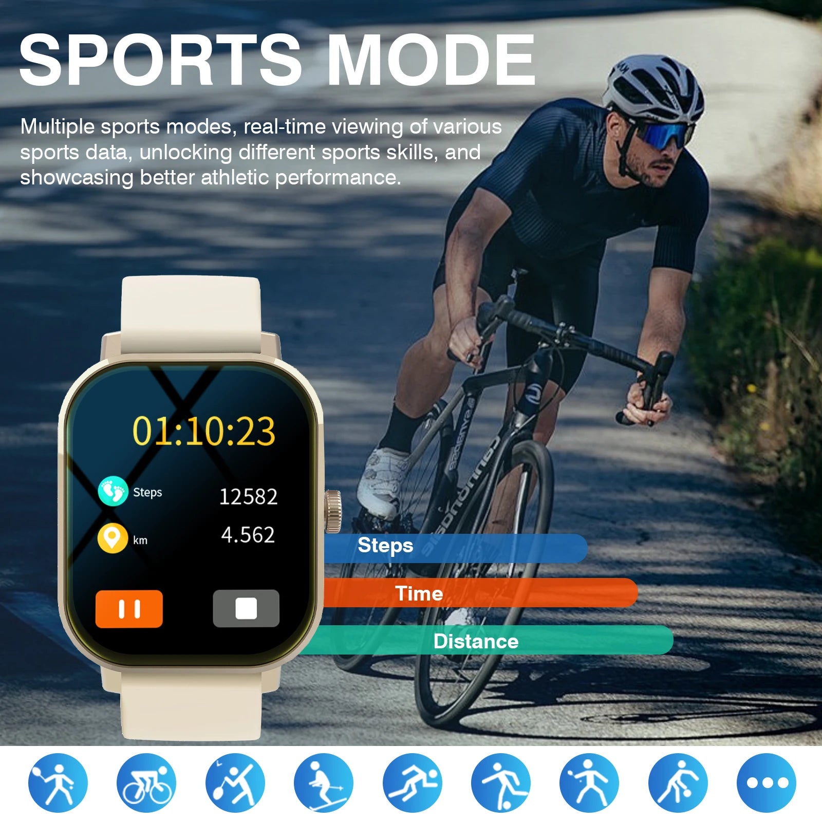 Smart Watch – Wireless Call & Dial, App Reminders, Sports Watch for Men & Women