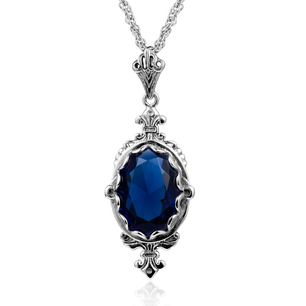 Hand Made Real 925 Sterling Silver Garnet Stone Necklace Pendant For Women Statement Vintage Fine Jewelry Mother Trendy Gifts