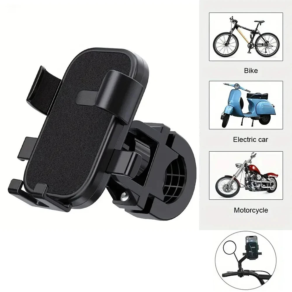Bike Phone Holder Motorcycle Phone Holder 360° Rotating Adjustable Car Navigation Stand Outdoor Universal Phone Accessories