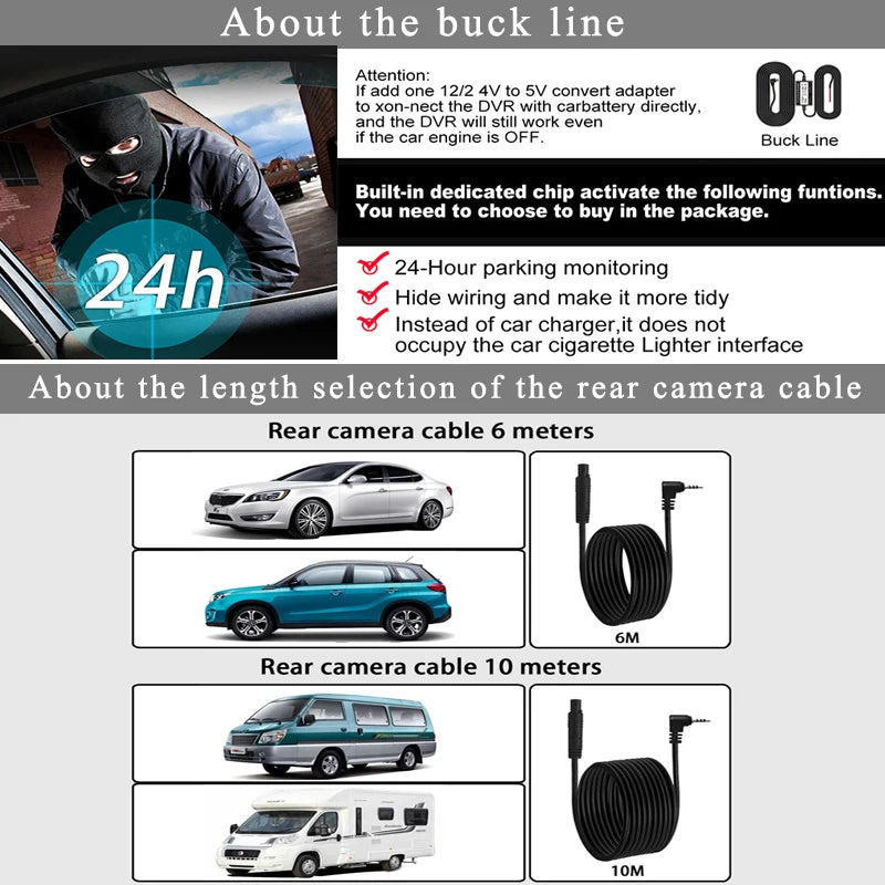 10" Dash Cam 4K CarPlay & Android Auto – 5G WIFI GPS Rearview Mirror DVR