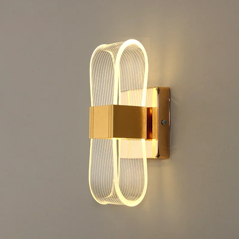 Nordic Luxury Aluminium LED Wall Lamp – Modern Bedside & Living Room Light
