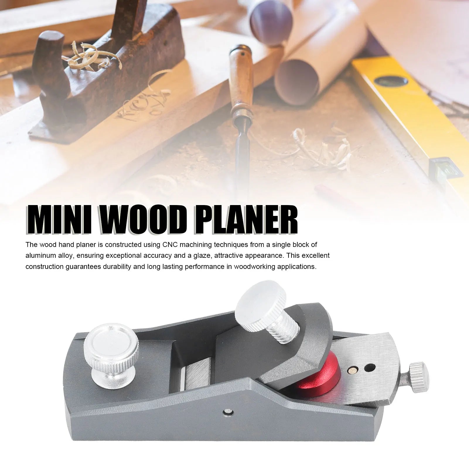 Aluminium Alloy Hand Planer – Mini Woodworking Carpenter Tool
