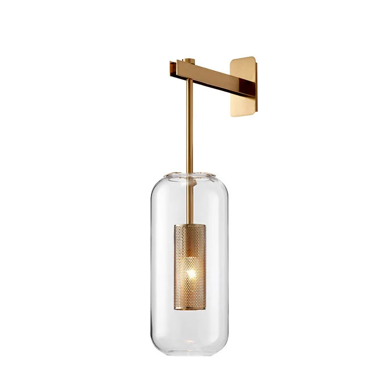 Post-Modern Luxury Wall Lamp – Nordic Minimalist Textured Bedside & Corridor Light