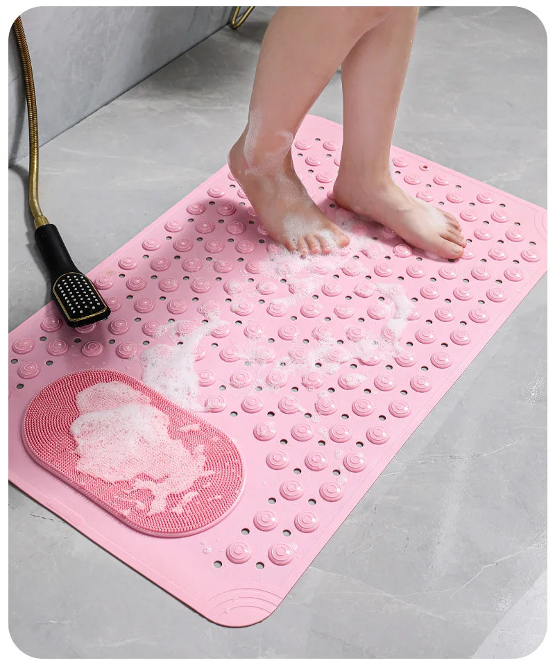 Household Bathroom Non-slip Toilet Floor Mat Toilet Anti-drop Mat Bathtub Massage Mat