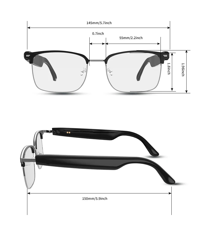 GS13 AI Smart Glasses Color-Changing Lenses Bluetooth Calling Outdoor Sports Photography Music Blue-Light Smart Sunglasses