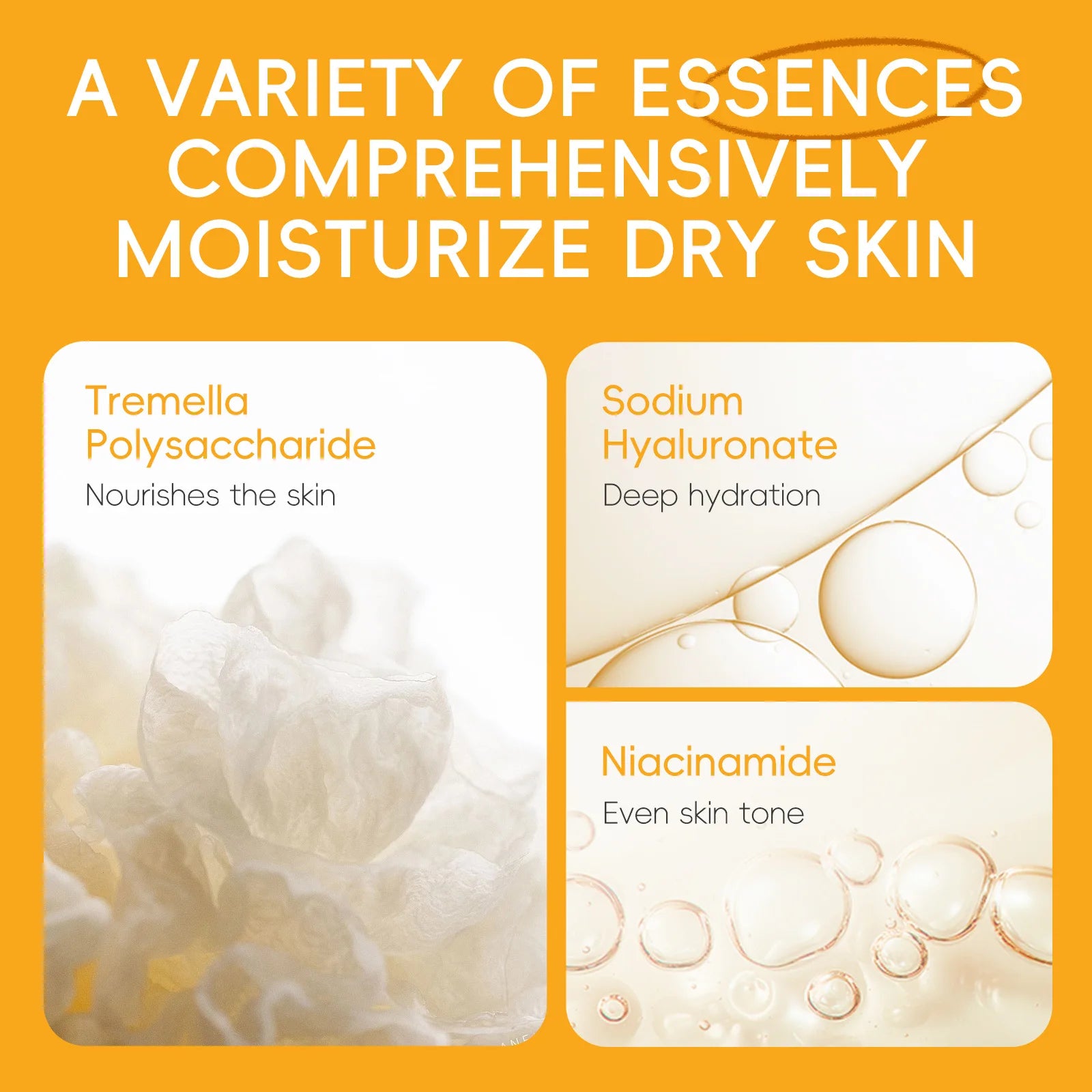 Vitamin C Skincare 5pcs Set Facial Care Brightening Essence Cream Serum Cleanser Toner Eye Cream Moisturizing