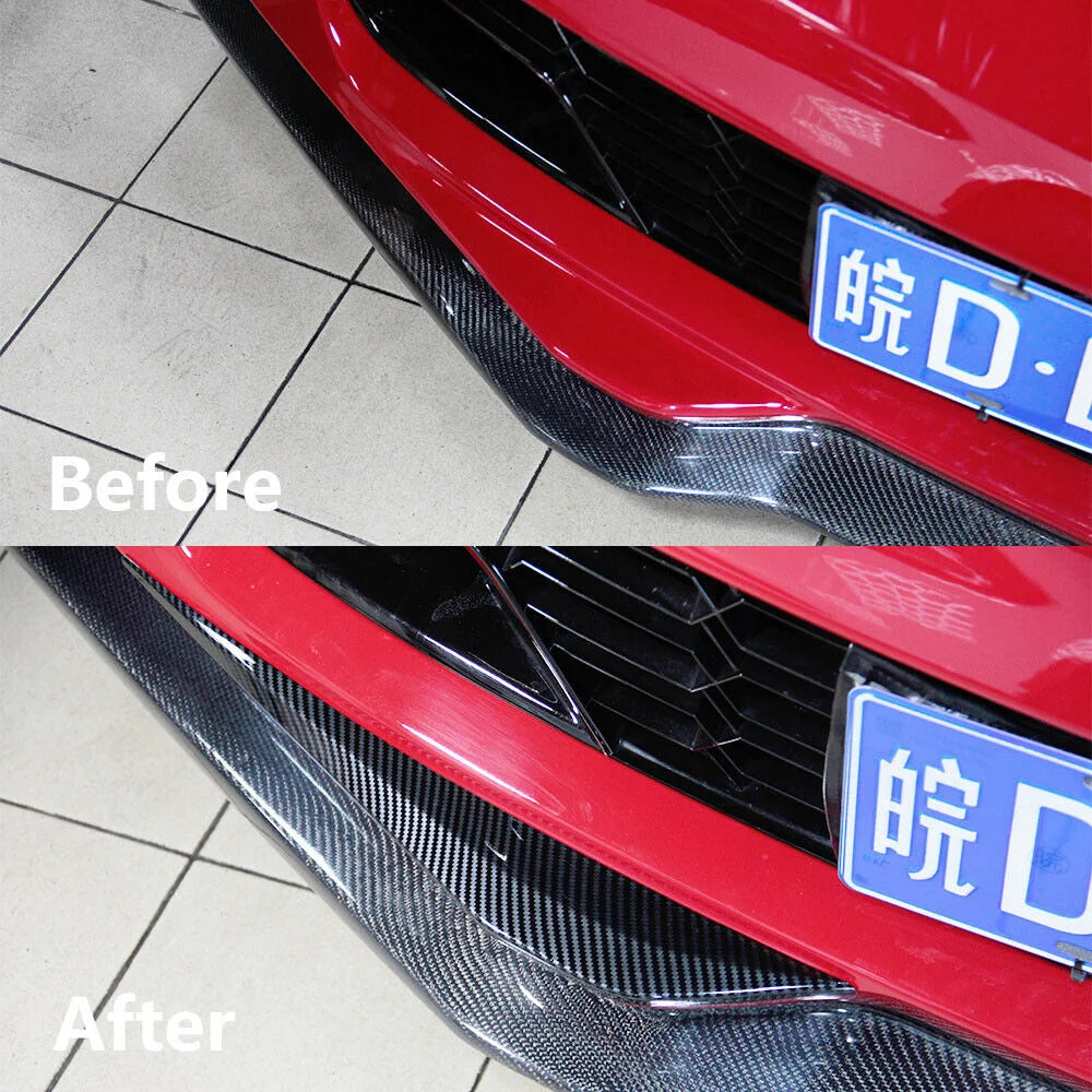 Chevrolet Corvette C7 2014-2018 Carbon Fiber Front Bumper Corner Protector Cover Trim