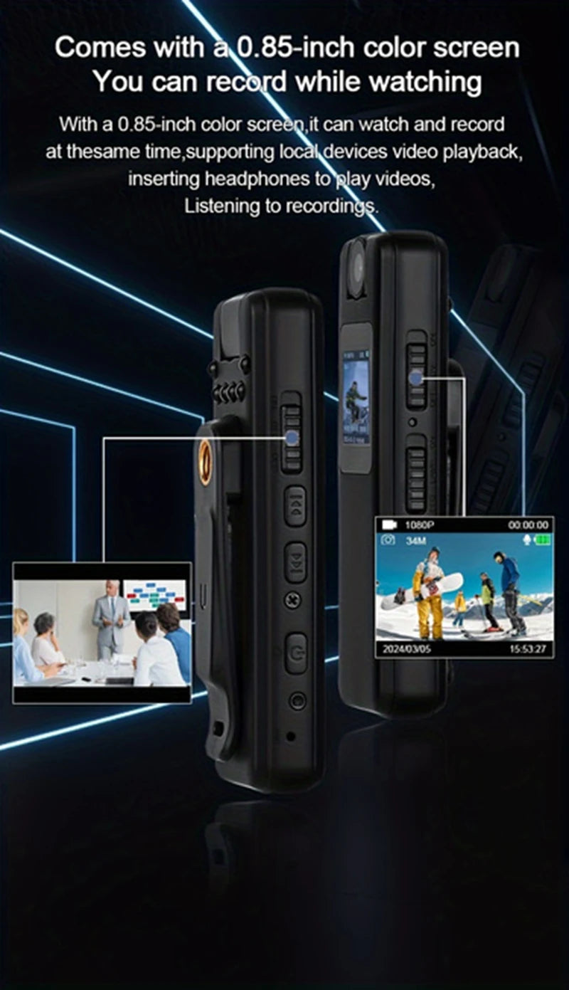 Sports Camera 4k With Screen High-definition Sports Camera Cycling Law Enforcement Recorder Wifi Recorder Recording Pen
